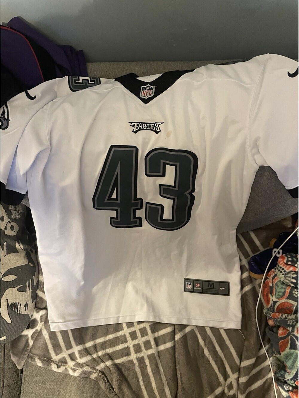 Hassan Reddick Philadelphia Eagles Medium Jersey, Shows Stains